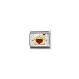 Nomination Classic Gold Enamel Home Is Where The Heart Is Charm