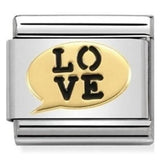 Nomination Classic Gold Enamel Love Speech Bubble Charm SALE