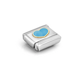 Nomination Classic Gold Enamel Baby Blue Heart Charm