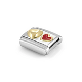 Nomination Classic Gold Enamel Red Heart Raised Heart Charm