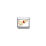Nomination Classic Gold Enamel Red Heart Rocket Charm