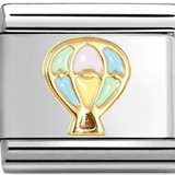 Nomination Classic Gold Enamel Hot Air Balloon Charm