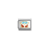 Nomination Classic Gold Enamel VW Camper Van Charm