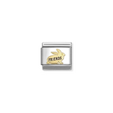 Nomination Classic Gold Enamel Rabbit Friends Charm