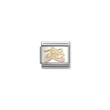 Nomination Classic Gold Enamel Pink Ballet Shoes Charm