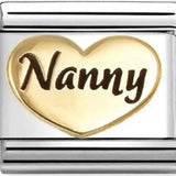 Nomination Classic Gold Enamel Nanny Heart Charm