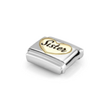 Nomination Classic Gold Enamel Sister Heart Charm
