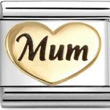 Nomination Classic Gold Enamel Mum Heart Charm