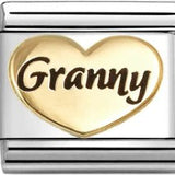Nomination Classic Gold Enamel Granny Heart Charm