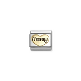 Nomination Classic Gold Enamel Granny Heart Charm