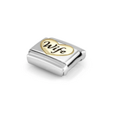 Nomination Classic Gold Enamel Wife Heart Charm