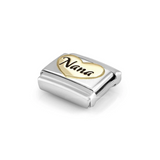 Nomination Classic Gold Enamel Nana Heart Charm