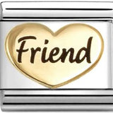 Nomination Classic Gold Enamel Friend Heart Charm