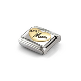 Nomination Classic Gold Enamel Best Mum Heart Charm