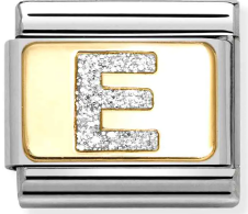 Nomination Classic Gold Glitter Enamel Initial Charm