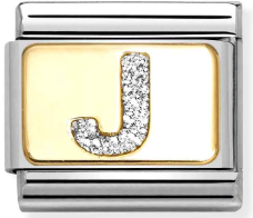 Nomination Classic Gold Glitter Enamel Initial Charm