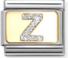 Nomination Classic Gold Glitter Enamel Initial Charm