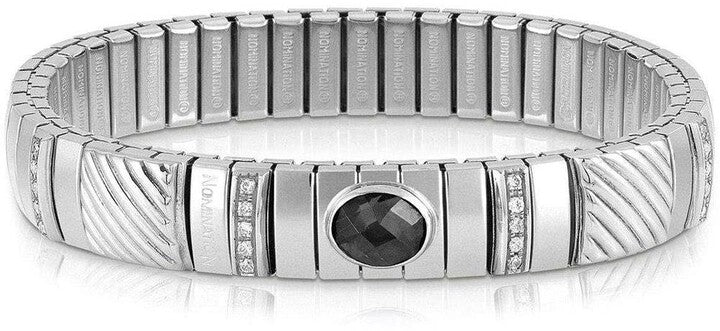 Nomination Extension Wide CZ Bracelet, Stainless Steel Sterling Silver