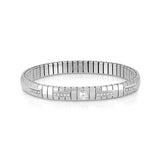 Nomination Extension Bracelet with Round Cubic Zirconia, Stainless Steel