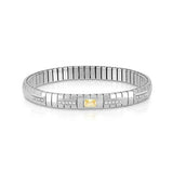 Nomination Extension Bracelet with Baguette Yellow Cubic Zirconia, Stainless Steel