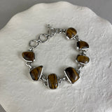 Sterling Silver Handmade Tiger's Eye Bracelet SALE