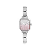Nomination Rectangular Fade Glitter Pink Watch
