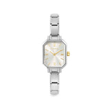 Nomination Rectangular Mother of Pearl Watch with Gold Detail