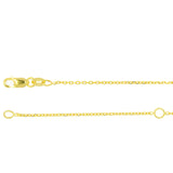 9ct Yellow Gold Diamond Solitaire Brilliant Cut Bezel Pendant 0.50ct