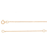 St Christopher 9ct Rose Gold Beaded Edge Round Pendant 13mm