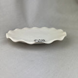 Vintage Design Platinum Diamond Marquise Hexagonal Beaded Band Ring 0.15ct