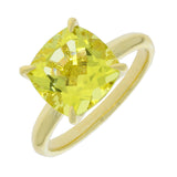 9ct Yellow Gold Lemon Quartz Cocktail Ring