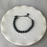 Sterling Silver Irregular Hematite Bead Bracelet SALE