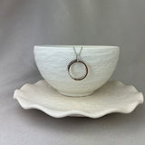 9ct Gold Diamond Cut Interlocking Circle Necklace SALE