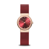 Bering Classic Red Rose Gold 26mm Case Watch SALE