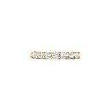 Ti Sento Sterling Silver Classic Tennis CZ Ring Golden 3mm