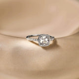 Ti Sento Sterling Silver Classic Square Halo CZ Ring 10.5mm