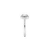 Ti Sento Sterling Silver Classic Square Halo CZ Ring 10.5mm