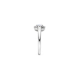 Ti Sento Sterling Silver Classic Round Halo CZ Ring 9mm
