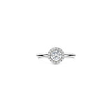 Ti Sento Sterling Silver Classic Round Halo CZ Ring 9mm