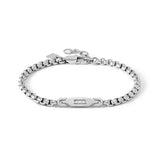Nomination Manvision Box Chain Bracelet, Stainless Steel CZ