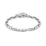 Nomination Manvision Paperclip Chain Bracelet, Stainless Steel CZ