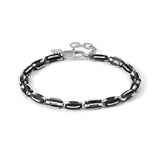 Nomination Manvision Interlocking Chain Bracelet, Stainless Steel Black