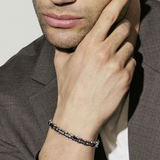 Nomination Virtus Code Bracelet, Stainless Steel Black Ceramic