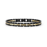 Nomination Virtus Code Bracelet, Stainless Steel Black & Gold Colour