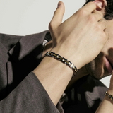 Nomination Virtus Code Bracelet, Stainless Steel Black & Gold Colour