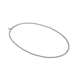 Nomination Virtus Code Curb Chain Necklace, Stainless Steel Black Diamond