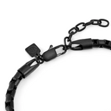 Nomination Bold Steel Venetian Bracelet, Stainless Steel Satin Black