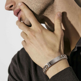 Nomination Bold Steel Chunky Bar Bracelet, Stainless Steel 10mm