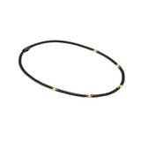 Nomination Bold Steel Curb Chain Necklace, Stainless Steel Black & Gold