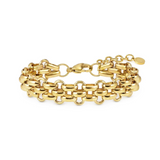Nomination Wear&Style Wide Link Bracelet, Stainless Steel Gold Colour